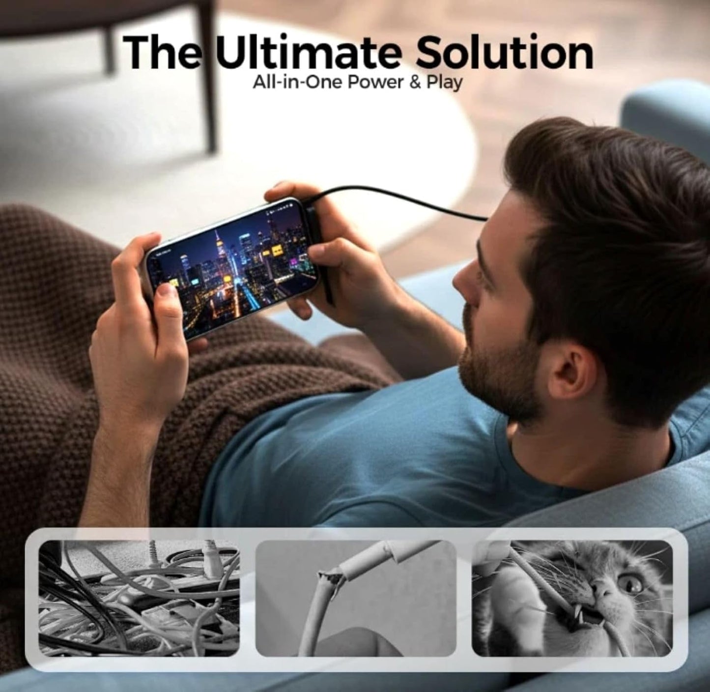 Arkis™ ChargeMate Pro 240W | Foldable Adjustable Phone Stand with Fast Charging Support