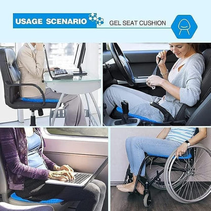 Arkis™ Orthopedic Gel Seat Cushion – Pressure Relief for Office Chair, Car Seat & Wheelchair