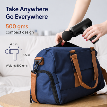 Arkis™ Portable Deep Tissue Massage Gun | Cordless Muscle Massager with 4 Massage Heads &  Fast Charging ⭐